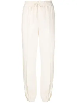 Jil Sander: Белые брюки  Drawstring