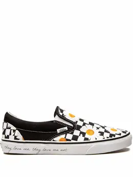 Vans: Белые мокасины  Classic Slip On