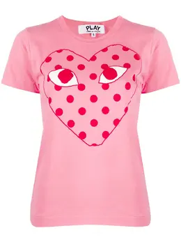 Comme Des Garçons Play: Футболка в горошек 