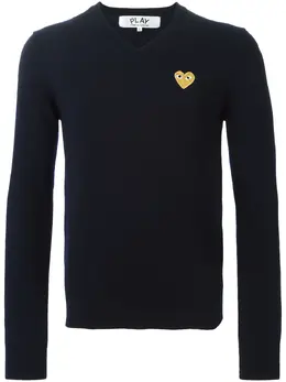 Comme Des Garçons Play: Синий свитер  Heart