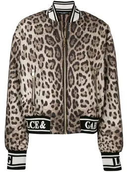 Dolce & Gabbana: Куртка с леопардовым принтом 