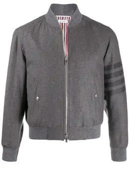 Thom Browne: Куртка  4-Bar из фланели
