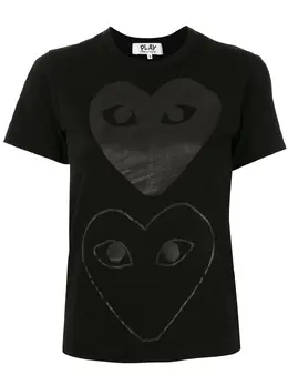 Comme Des Garçons Play: Футболка с принтом 