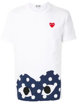 Comme Des Garçons Play: Футболка с принтом 