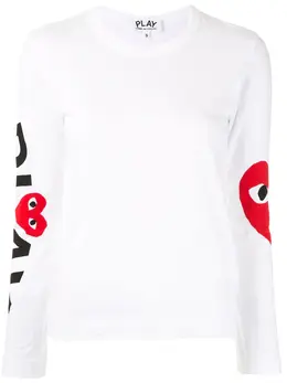 Comme Des Garçons Play: Топ с принтом 
