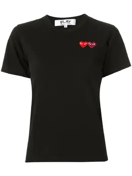 Comme Des Garçons Play: Чёрная футболка 