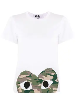 Comme Des Garçons Play: Футболка с принтом 