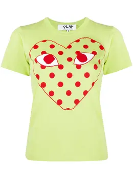 Comme Des Garçons Play: Футболка в горошек 