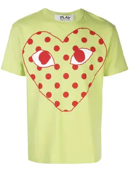 Comme Des Garcons Play: Футболка с принтом 