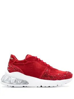 Philipp Plein: Красные кроссовки  Studs