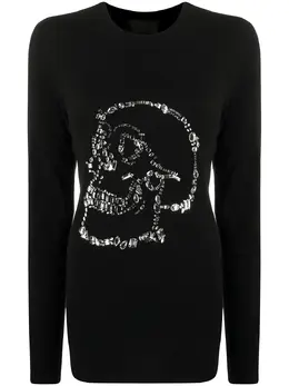 Philipp Plein: Чёрный свитер  Skull