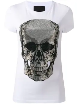 Philipp Plein: Футболка  Skull с принтом