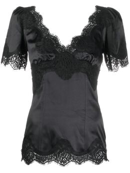 Dolce & Gabbana: Кружевное топ 