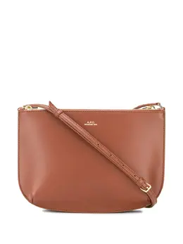 A.P.C.: Коричневая сумка  Sarah