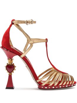 Dolce & Gabbana: Красные сандалии 
