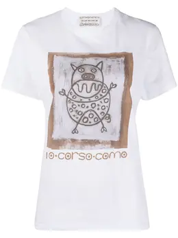 10 CORSO COMO: Футболка с принтом 