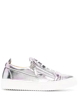 Giuseppe Zanotti: Серебристые кроссовки 