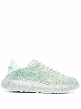 Philipp Plein: Светлые кроссовки  Runner Crystal