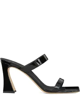 Giuseppe Zanotti: Чёрные сандалии  Flaminia