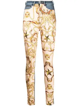 Philipp Plein: Джинсы  Baroque с принтом