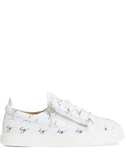 Giuseppe Zanotti: Белые кроссовки  Nicki
