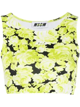 MSGM: Жилет с растительным принтом 