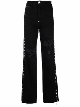 Philipp Plein: Джинсы  Crystal со стразами