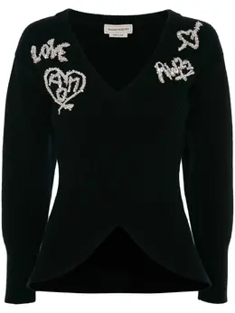 Alexander McQueen: Топ с длинным рукавом 