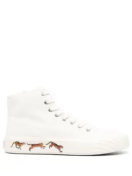 Kenzo: Белые кроссовки  Tiger