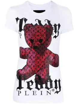 Philipp Plein: Футболка  Teddy с принтом