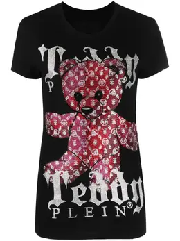 Philipp Plein: Футболка  Teddy с принтом