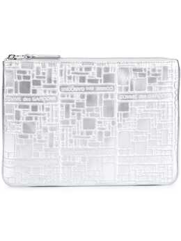 Comme Des Garçons Wallet: Серебристый кошелёк 