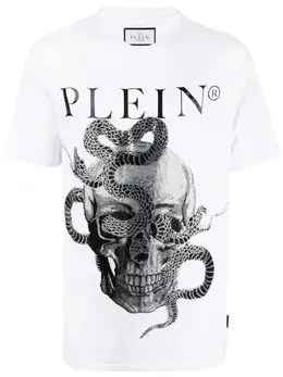 Philipp Plein: Футболка  Snake со змеиным принтом