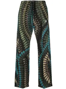 Marcelo Burlon County of Milan: Коричневые брюки 