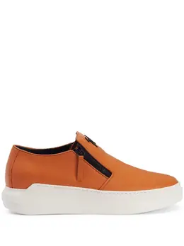 Giuseppe Zanotti: Светлые кроссовки  Conley Zip