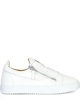 Giuseppe Zanotti: Белые кроссовки  Frankie