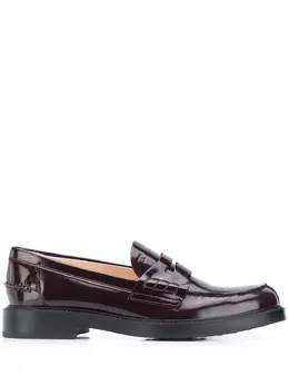 Tod's: Красные лоферы 
