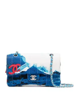 CHANEL Pre-Owned: Голубая сумка 