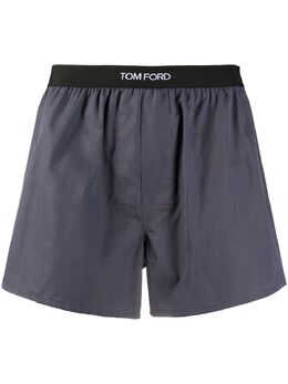 TOM FORD: Тёмные шорты  Logo