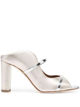 Malone Souliers: Серебристые мокасины 