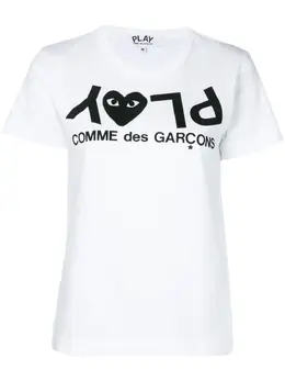 Comme Des Garcons Play: Футболка с принтом 