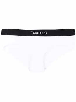 TOM FORD: Белые трусы  Logo