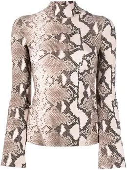 Stella McCartney: Топ с леопардовым принтом 