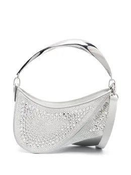 Mugler: Серебристая сумка на руку 