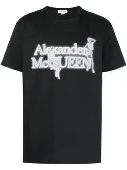 Alexander McQueen: Футболка с принтом 
