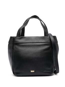 DKNY: Чёрная сумка через плечо 