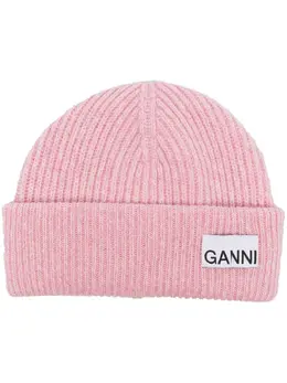 GANNI: Розовая шапка 