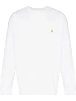 Carhartt WIP: Белая футболка  Chase