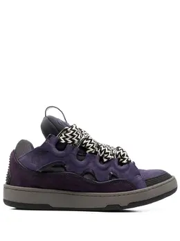 Lanvin: Тёмные кроссовки  Curb