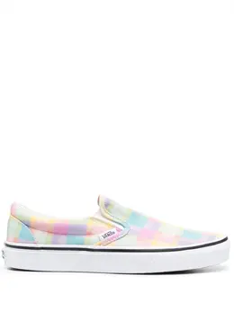 Vans: Многоцветные мокасины 